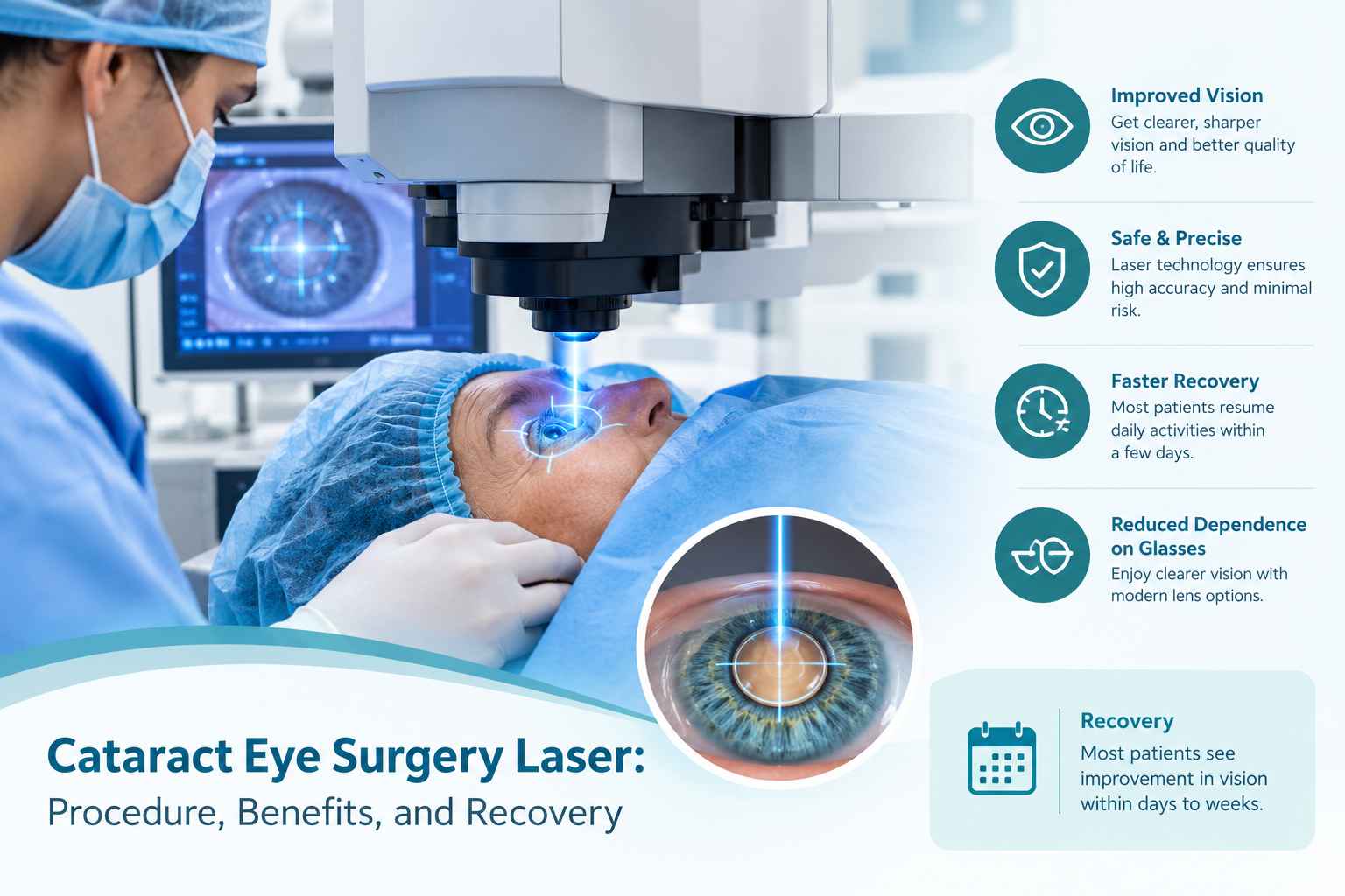 Cataract Eye Surgery Laser: Procedure, Benefits, and Recovery
